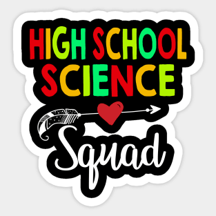 High School Science Squad Teacher Back To School Sticker